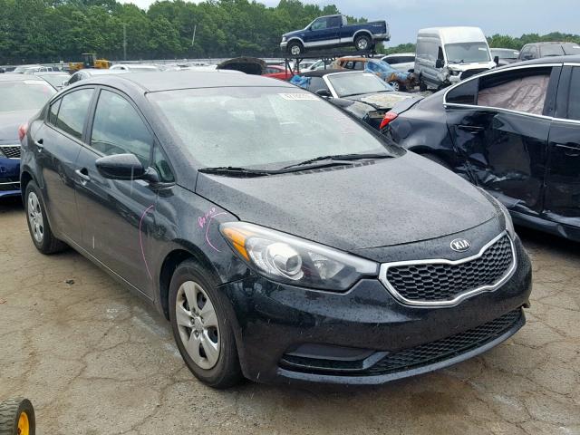 KNAFK4A66G5602006 - 2016 KIA FORTE LX BLACK photo 1