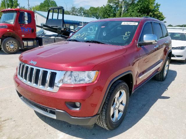 1C4RJEBG6DC656848 - 2013 JEEP GRAND CHER RED photo 2