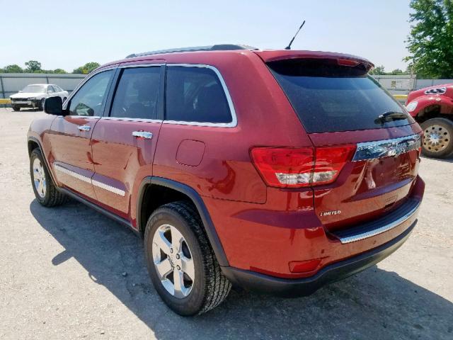 1C4RJEBG6DC656848 - 2013 JEEP GRAND CHER RED photo 3
