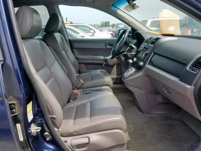 5J6RE48797L810070 - 2007 HONDA CR-V EXL BLUE photo 5