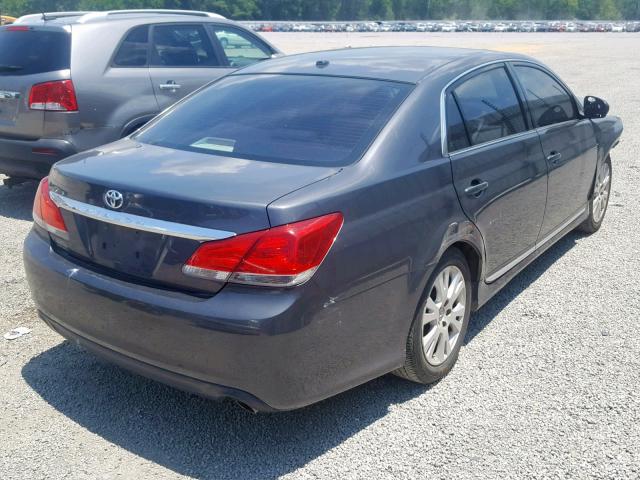 4T1BK3DB5CU457427 - 2012 TOYOTA AVALON BAS GRAY photo 4