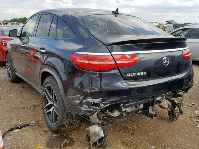 4JGED6EB8GA018849 - 2016 MERCEDES-BENZ GLE COUPE BLACK photo 3