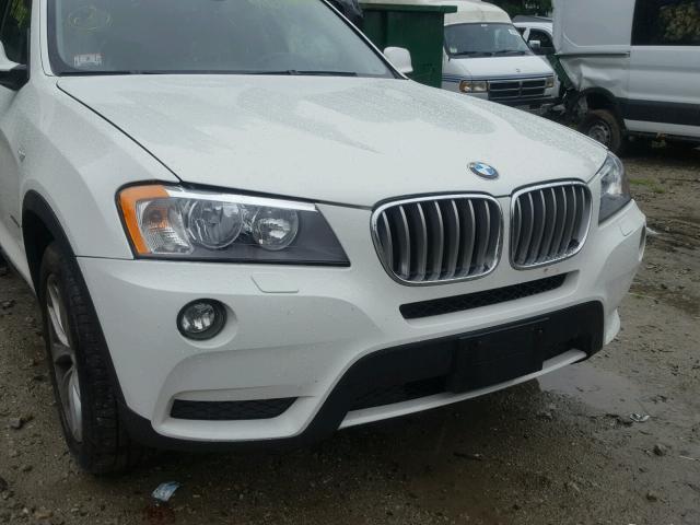 5UXWX9C53E0D28961 - 2014 BMW X3 XDRIVE2 WHITE photo 9