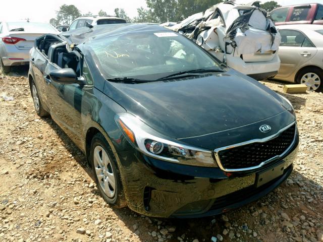 3KPFL4A77JE256357 - 2018 KIA FORTE LX BLACK photo 1