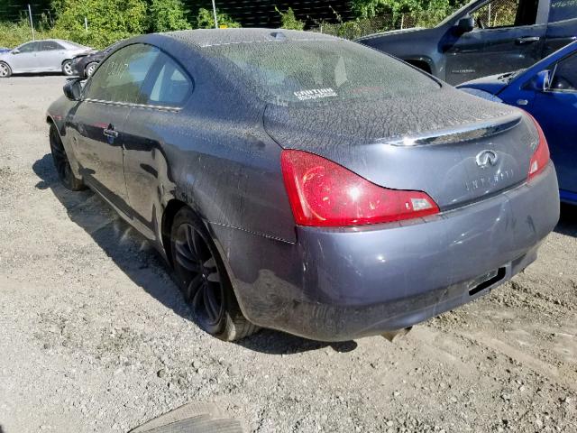 JNKCV64EX8M120737 - 2008 INFINITI G37 BASE SILVER photo 3