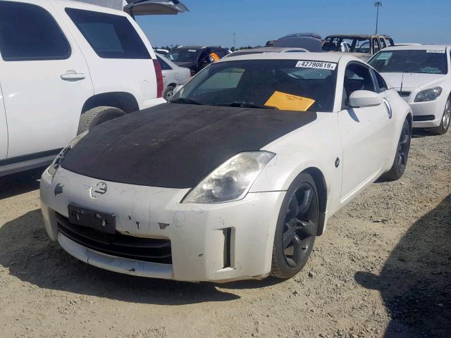 JN1AZ34D86M304741 - 2006 NISSAN 350Z COUPE WHITE photo 2