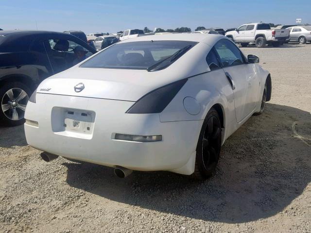 JN1AZ34D86M304741 - 2006 NISSAN 350Z COUPE WHITE photo 4