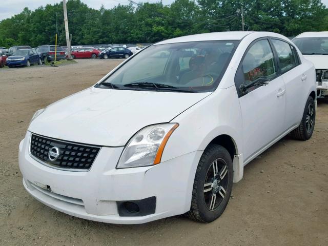 3N1AB61E48L703453 - 2008 NISSAN SENTRA 2.0 WHITE photo 2