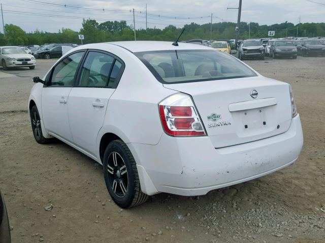 3N1AB61E48L703453 - 2008 NISSAN SENTRA 2.0 WHITE photo 3