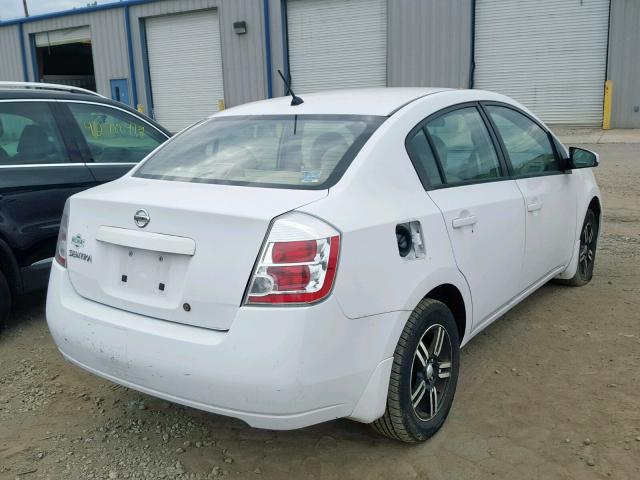 3N1AB61E48L703453 - 2008 NISSAN SENTRA 2.0 WHITE photo 4