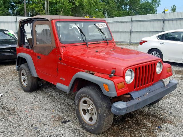 1J4FY29P0VP417786 - 1997 JEEP WRANGLER / RED photo 1