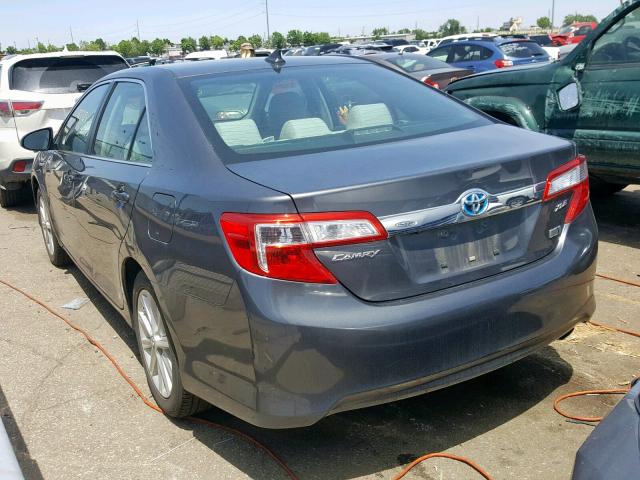 4T1BD1FK5CU034987 - 2012 TOYOTA CAMRY HYBR GRAY photo 3