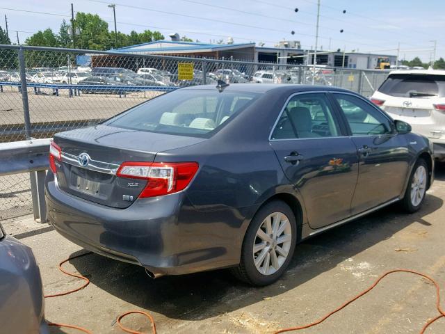 4T1BD1FK5CU034987 - 2012 TOYOTA CAMRY HYBR GRAY photo 4