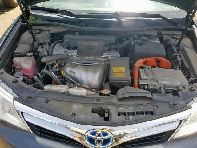 4T1BD1FK5CU034987 - 2012 TOYOTA CAMRY HYBR GRAY photo 7