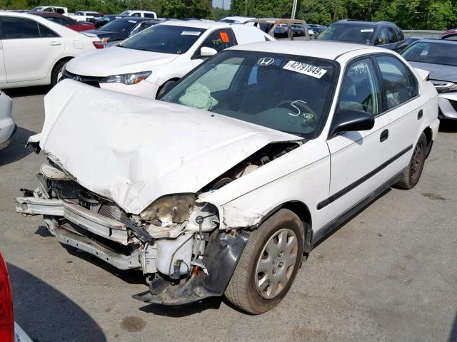 1HGEJ6678XL028391 - 1999 HONDA CIVIC LX WHITE photo 2