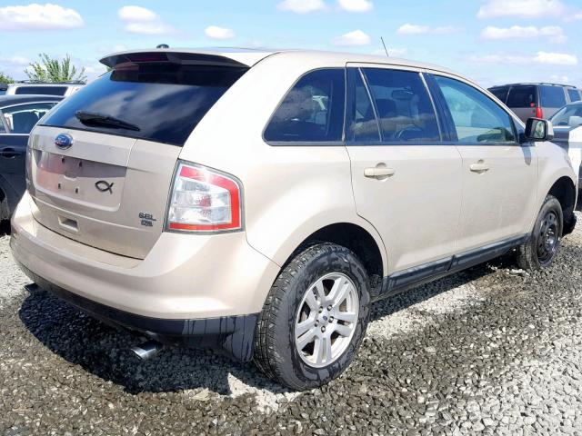 2FMDK48C67BB22898 - 2007 FORD EDGE SEL GOLD photo 4