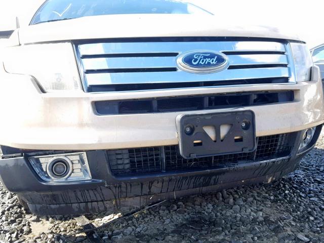 2FMDK48C67BB22898 - 2007 FORD EDGE SEL GOLD photo 9