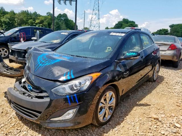 KMHD35LEXDU105832 - 2013 HYUNDAI ELANTRA GT BLACK photo 2