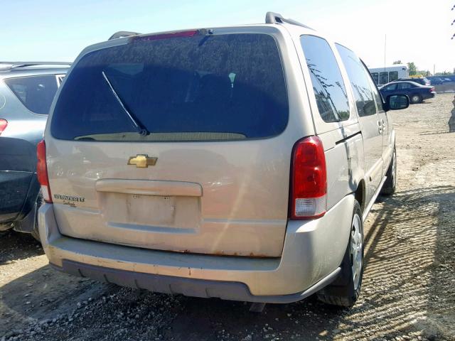 1GNDV33109D120208 - 2009 CHEVROLET UPLANDER L BEIGE photo 4