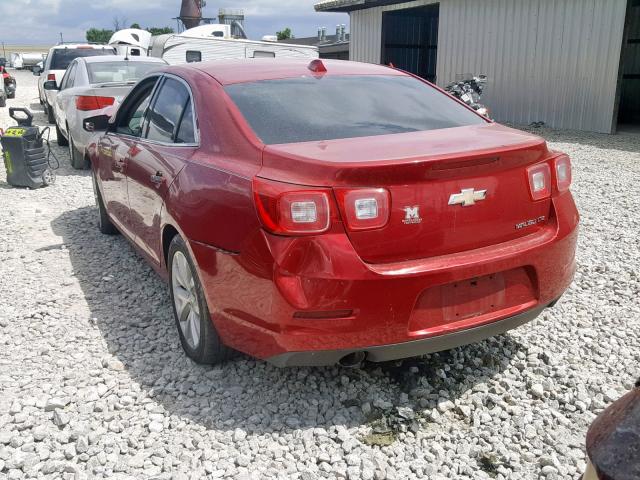 1G11H5SA9DF182664 - 2013 CHEVROLET MALIBU LTZ წითელი ფოტო 3