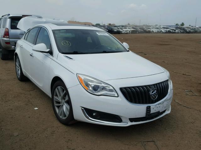 2G4GN5EX1E9314882 - 2014 BUICK REGAL PREM WHITE photo 1