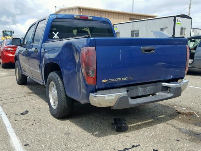 1GCCS138458196158 - 2005 CHEVROLET COLORADO BLUE photo 3