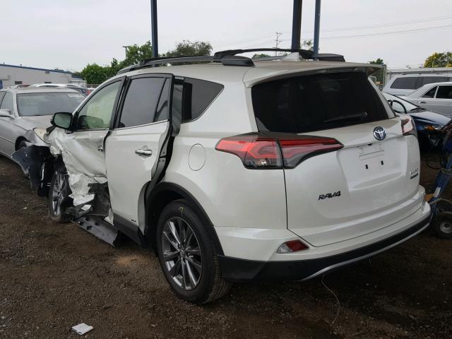 JTMDJREV0JD229330 - 2018 TOYOTA RAV4 HV LI WHITE photo 3