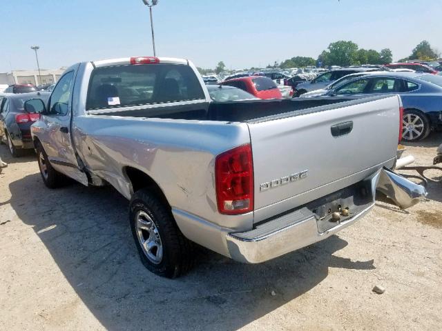 1D7HA16KX3J535937 - 2003 DODGE RAM 1500 S SILVER photo 3