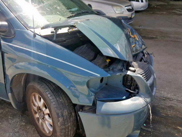 1B4GP45332B555548 - 2002 DODGE CARAVAN SP GREEN photo 9