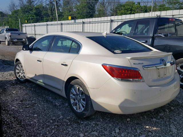 1G4GD5ER9CF356113 - 2012 BUICK LACROSSE P WHITE photo 3