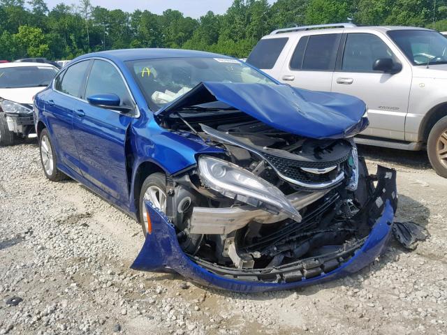 1C3CCCAB8FN632413 - 2015 CHRYSLER 200 LIMITE BLUE photo 1