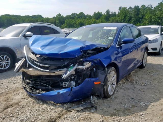 1C3CCCAB8FN632413 - 2015 CHRYSLER 200 LIMITE BLUE photo 2