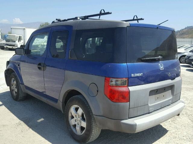 5J6YH28604L022742 - 2004 HONDA ELEMENT EX BLUE photo 3