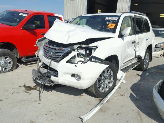 JTJHY7AX5A4053655 - 2010 LEXUS LX 570 WHITE photo 2