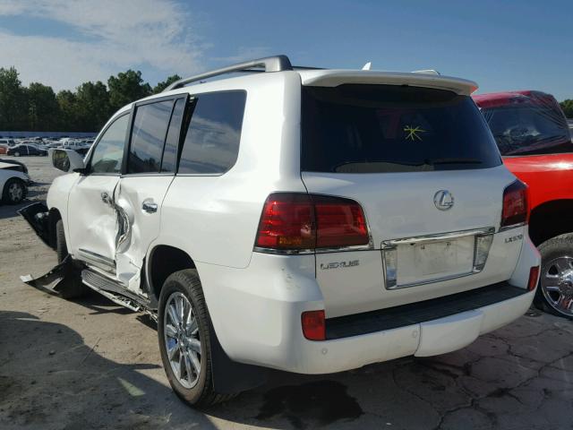 JTJHY7AX5A4053655 - 2010 LEXUS LX 570 WHITE photo 3