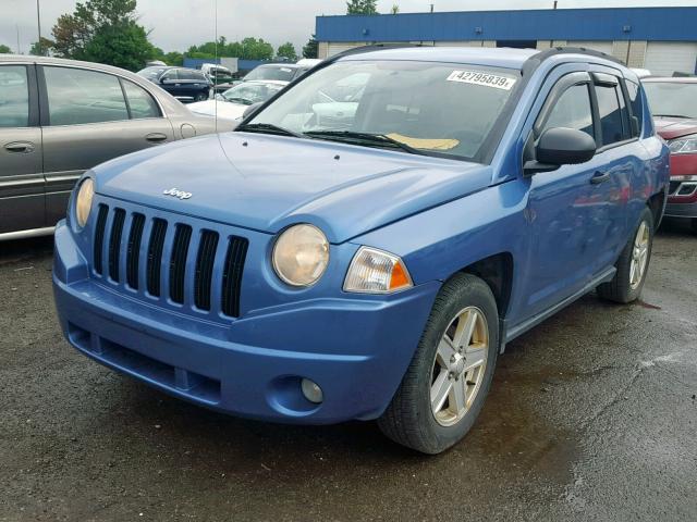 1J8FF47W07D188914 - 2007 JEEP COMPASS BLUE photo 2