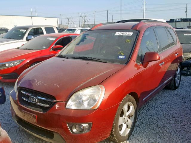 KNAFG526X77116700 - 2007 KIA RONDO LX RED photo 2