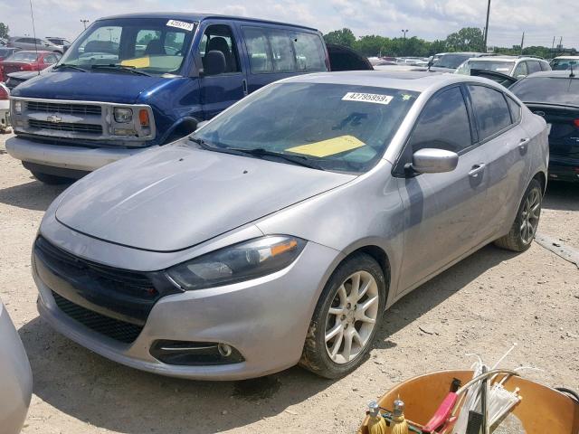 1C3CDFBB3ED902925 - 2014 DODGE DART SXT SILVER photo 2