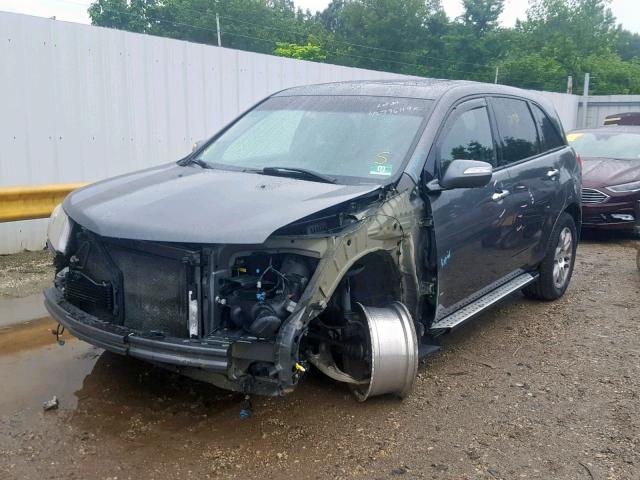 2HNYD282X8H536576 - 2008 ACURA MDX GRAY photo 2