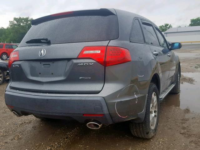 2HNYD282X8H536576 - 2008 ACURA MDX GRAY photo 4