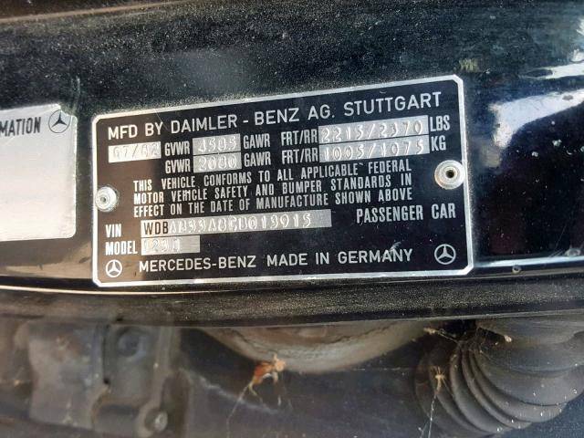 WDBAB33A8CB013915 - 1982 MERCEDES-BENZ 300 DT BLACK photo 10