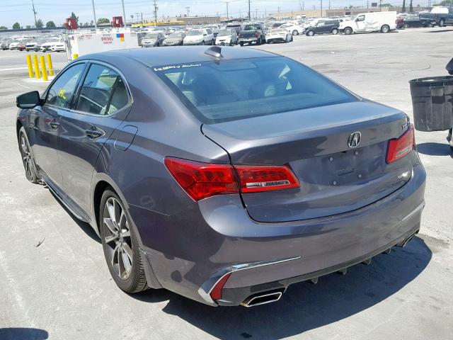 19UUB3F54JA000547 - 2018 ACURA TLX TECH GRAY photo 3