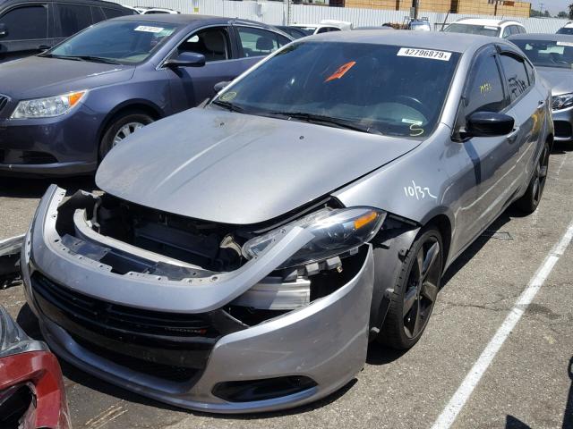 1C3CDFBB9GD516934 - 2016 DODGE DART SXT SILVER photo 2