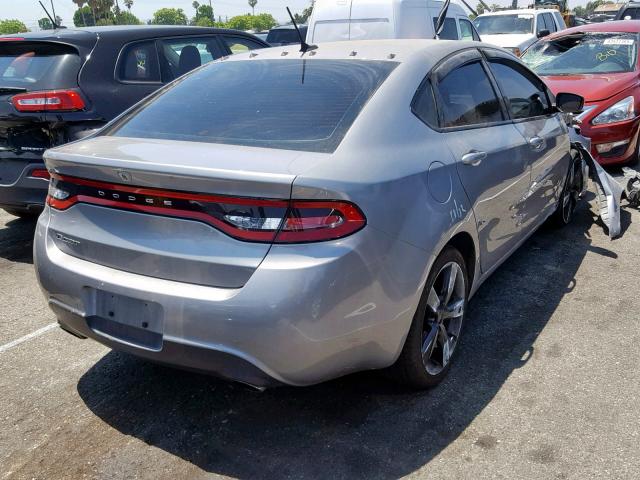 1C3CDFBB9GD516934 - 2016 DODGE DART SXT SILVER photo 4