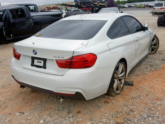 WBA3R1C56EK192081 - 2014 BMW 435 I WHITE photo 4