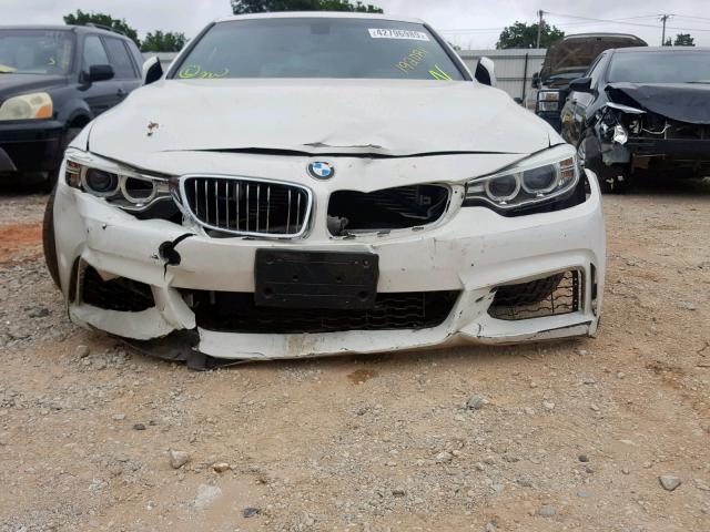 WBA3R1C56EK192081 - 2014 BMW 435 I WHITE photo 9