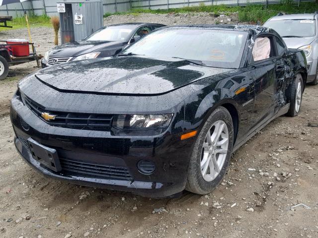 2G1FB1E35F9294984 - 2015 CHEVROLET CAMARO LS BLACK photo 2