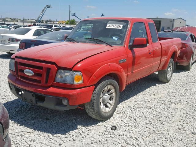 1FTYR14U47PA60358 - 2007 FORD RANGER SUP RED photo 2