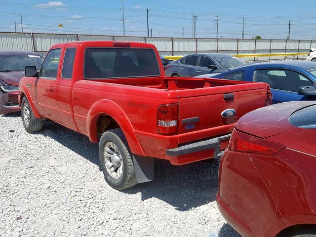 1FTYR14U47PA60358 - 2007 FORD RANGER SUP RED photo 3