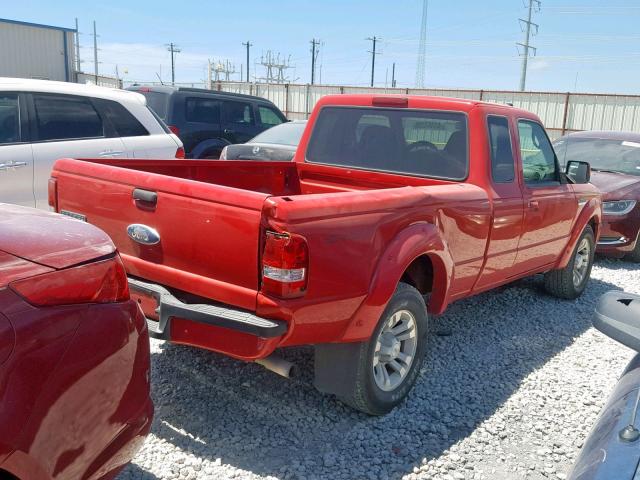 1FTYR14U47PA60358 - 2007 FORD RANGER SUP RED photo 4